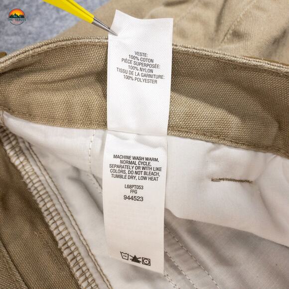 Cabela's Hunting Pants Brown Upland Brush Double Knee Suspender Men's 20/20 - Picture 14 of 14